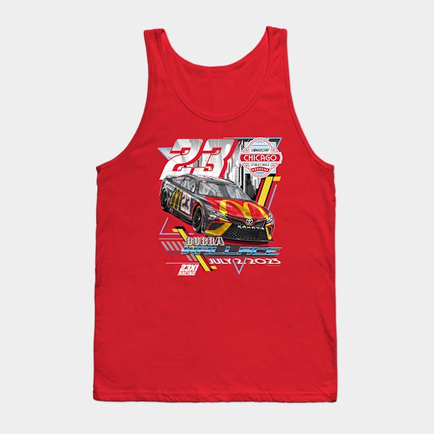 Bubba Wallace 23XI Grant Park 220 Tank Top by art.Hamdan